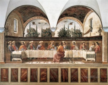 Artworks in 150 Subjects Painting - Last Supper 1486 religious Domenico Ghirlandaio religious Christian
